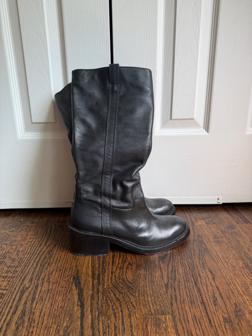 Dolce Vita Black Leather Knee Boots